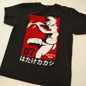 Naruto by Shippuden Vintage Graphic Manga Print Tee